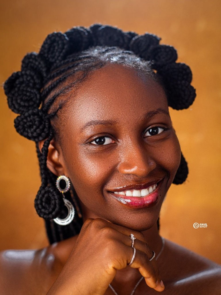 Close-up beauty portrait